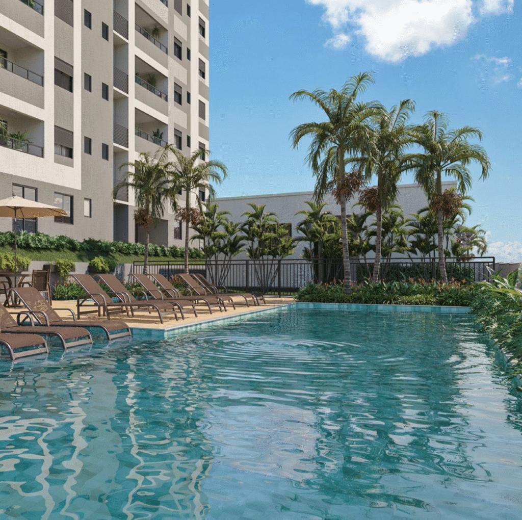 Piscina – Casa Prado Residence Parque Prado Campinas Piscina do Casa Prado Residence, lazer e sofisticação no Parque Prado Campinas